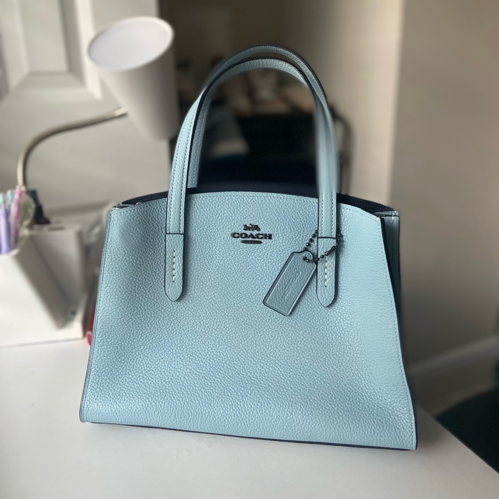 Blue Coach handbag *